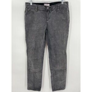 FREE PEOPLE Gray Corduroy Slim Leg Pants Size 28